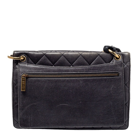 CHANEL Retro Classic Quilted Leather with Gold Chain Accent and Crossbody Strap - Picture 10 of 12